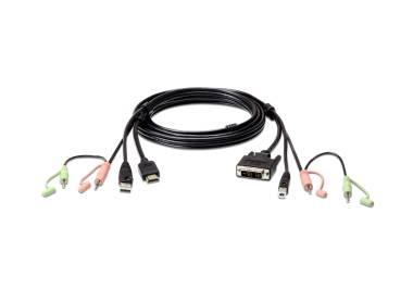 Aten 2L-7D02DH - USB HDMI to DVI-D KVM Cable 1.8m