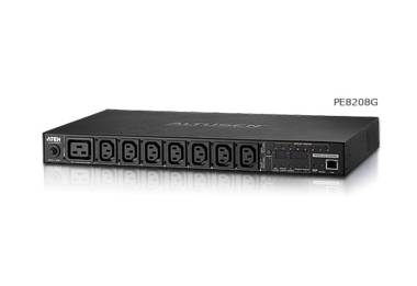PE8208 - 20A/16A 8-Outlet 1U Outlet-Metered & Switched eco PDU