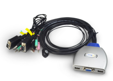 KA2302 - 2 Port USB VGA Cable KVM Switch