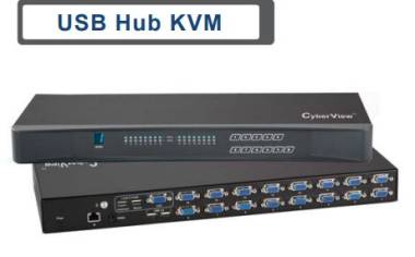 USB Hub DB-15 2Console KVM