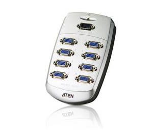 Aten VS88 - 4Port VGA Splitter Wall Plate (Plastic)